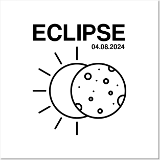 2024 Solar Eclipse 2024 04.08.24 Eclipse Mens Womens Kids Posters and Art